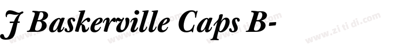 J Baskerville Caps B字体转换